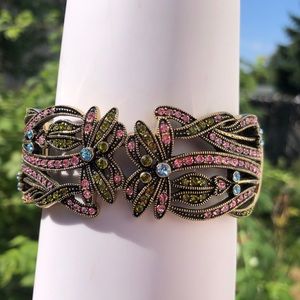 Heidi Daus 🆕 “Dancing Dragonfly” cuff bracelet